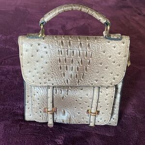 Faux Ostrich “Brahmin Look” Handbag.